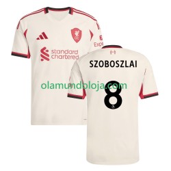 Camisola Liverpool Dominik Szoboszlai 8 Homem Equipamento Segundo 2025-2026 Manga Curta